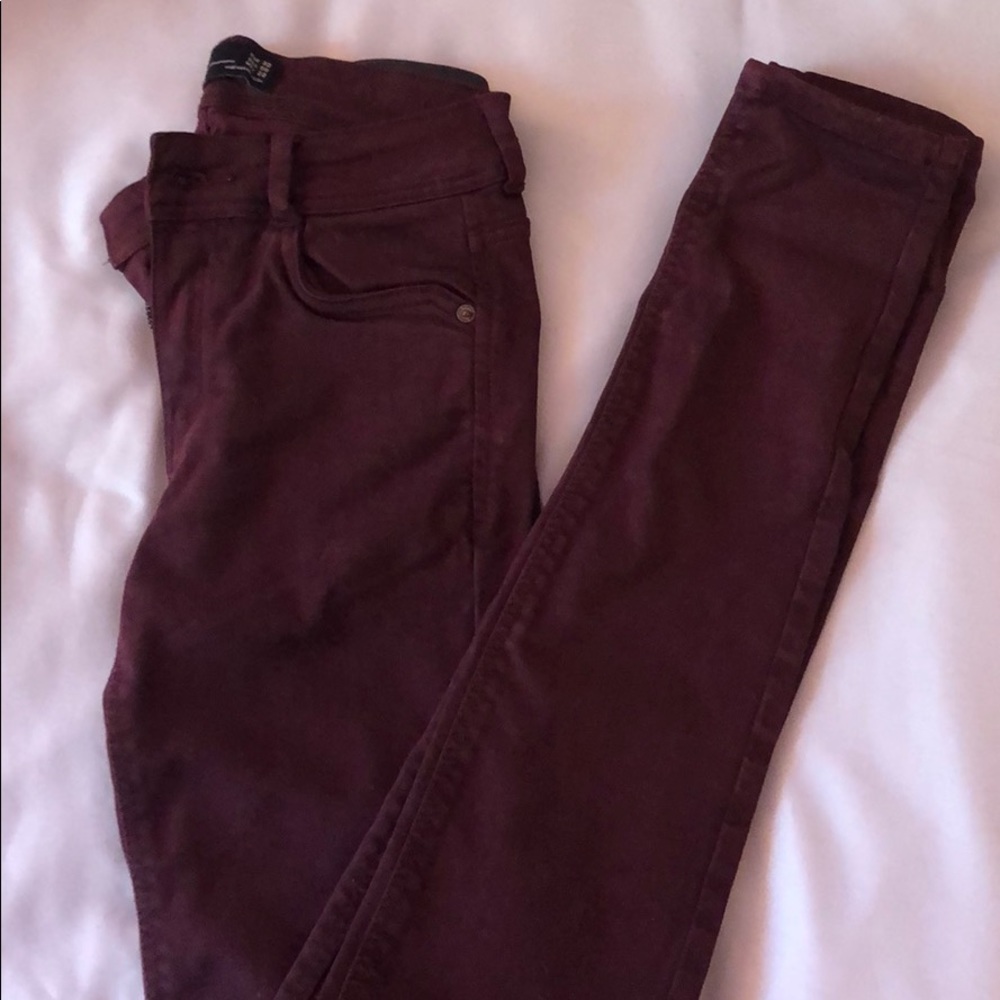 Zara maroon jeans
